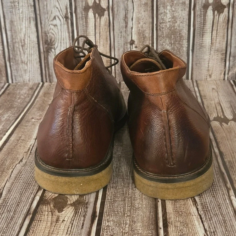 Sz 13 M Mens Johnston & Murphy Copeland Chukka Brown Leather Crepe Sole Boots